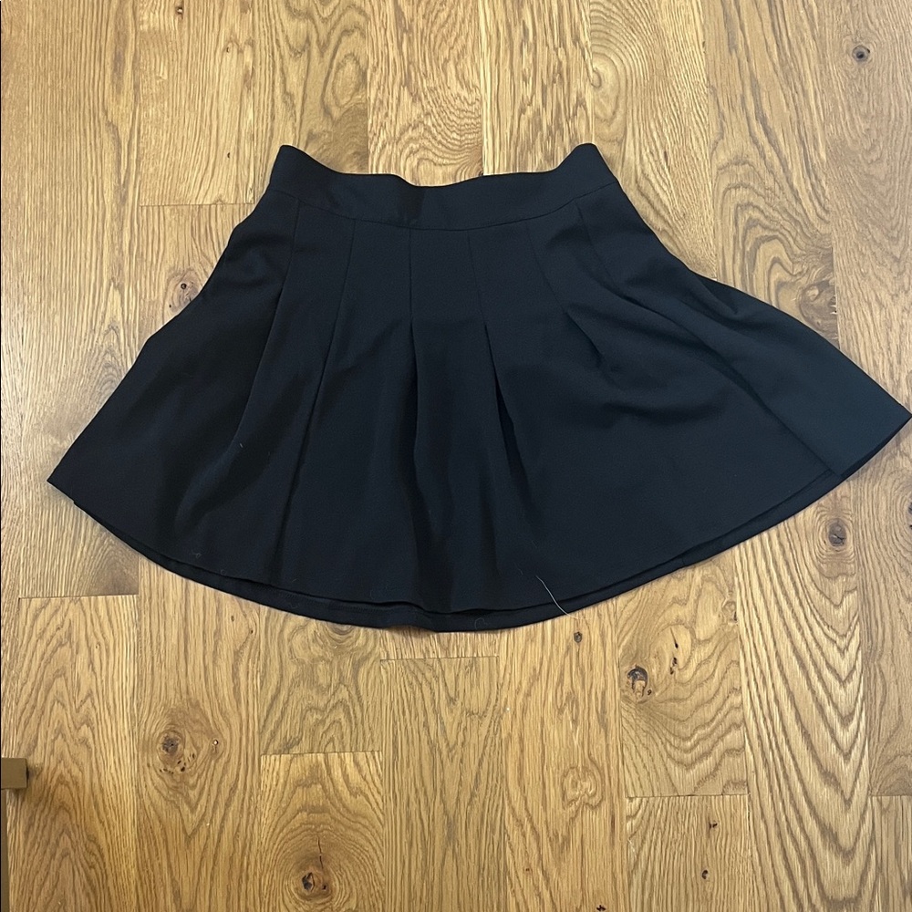 Trixxi Pleated Black Mini Skirt